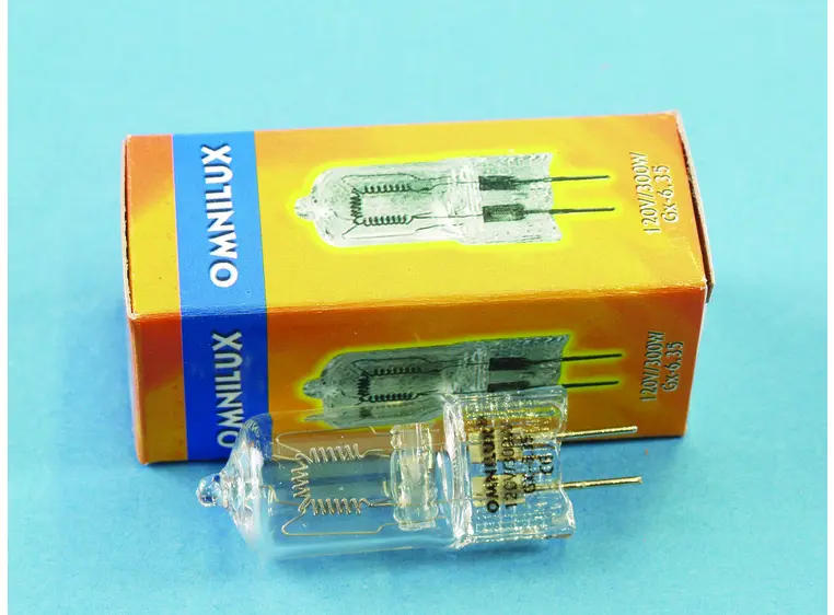 Omnilux 120V/300W GX-6.35 75h 3200K 